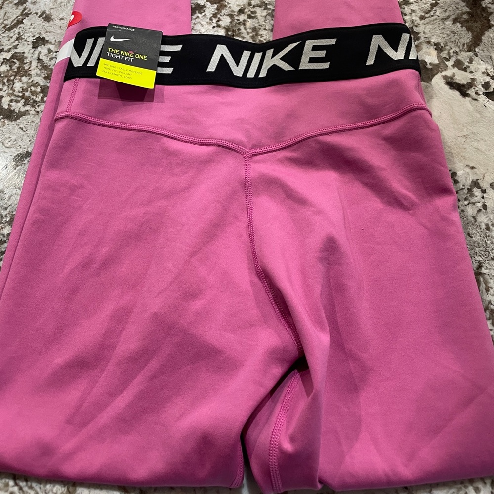 The Nike One Tight Fit Mid Rise